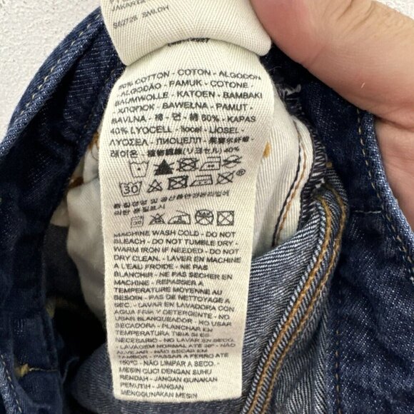 Levi’s X Outerknown 511 Men 30X32 Blue Denim Jeans Slim Fit - Picture 8 of 9